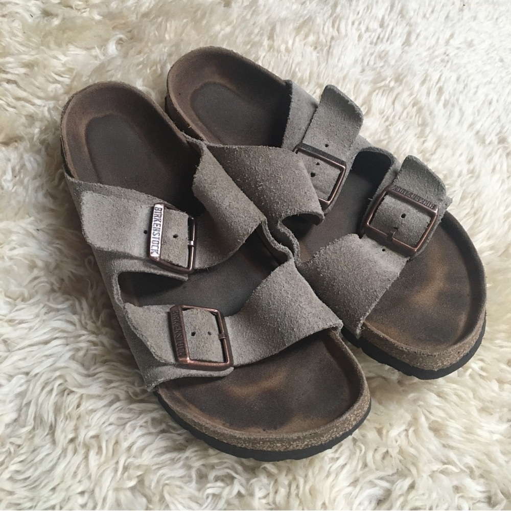 Birkenstock Arizona Sandal Green Leather